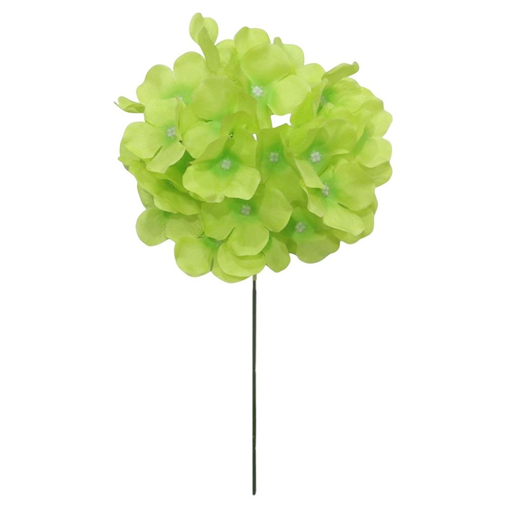 

With Stem Hydrangea Dyed Edged Chrysanthemum New Fake Flower Ball Photography Props світло-зелений колір