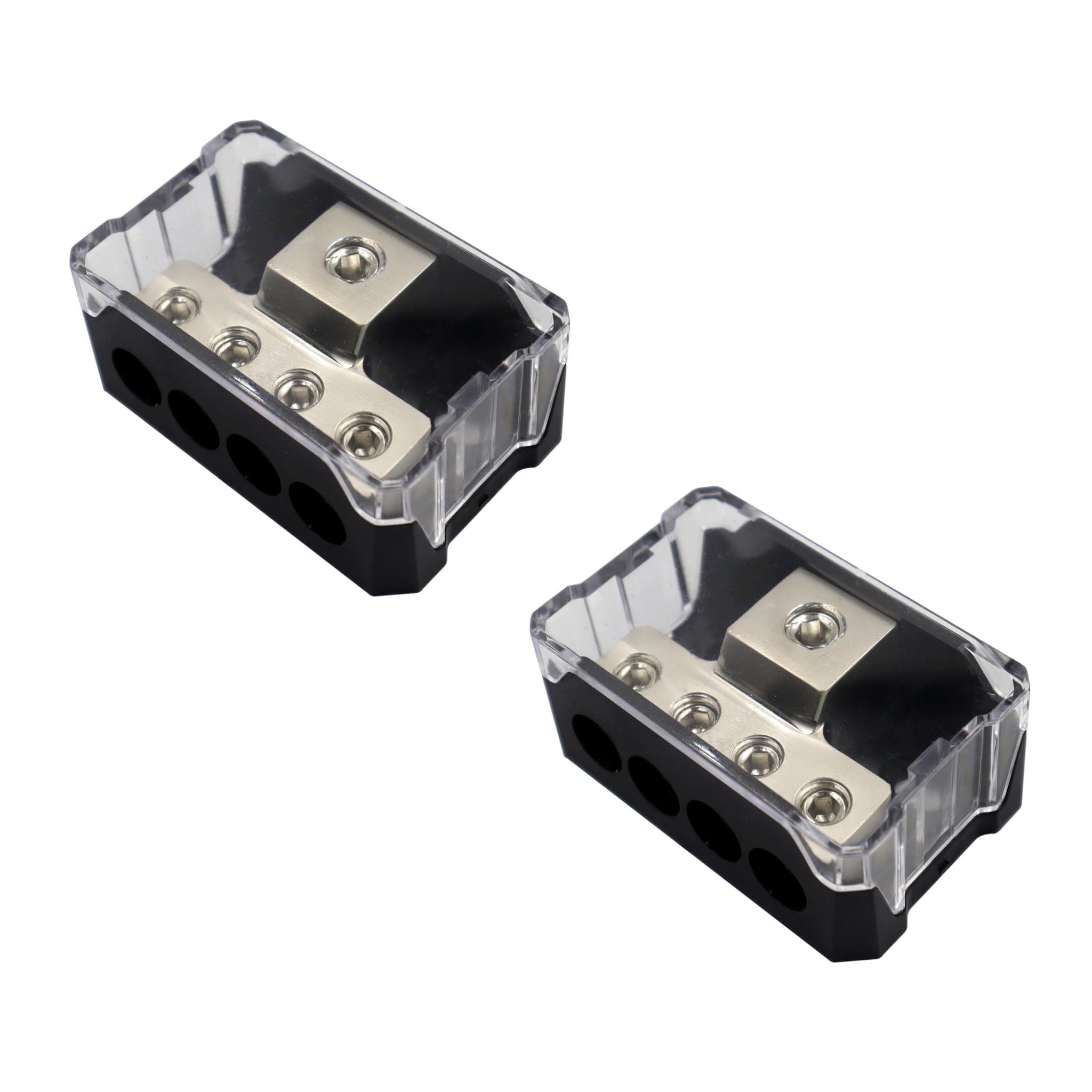 

HAMILO Ground Block Terminal Block Car Audio Distribution Block 1 Input 4 Output Set of 2