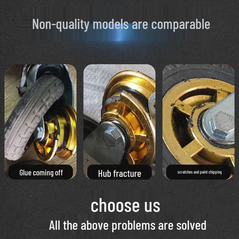 Těžká tichá otočná kolečka (2-8 palců) pro vozíky a malé ruční vozíky