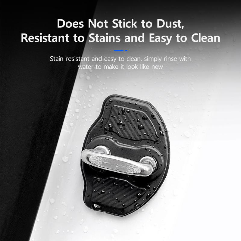 Car Door Lock Protector for Tesla Model Y 2025-2025 Model 3 2025-2025 ABS Scratch Resistant Guard Shock Absorption Latches Cover