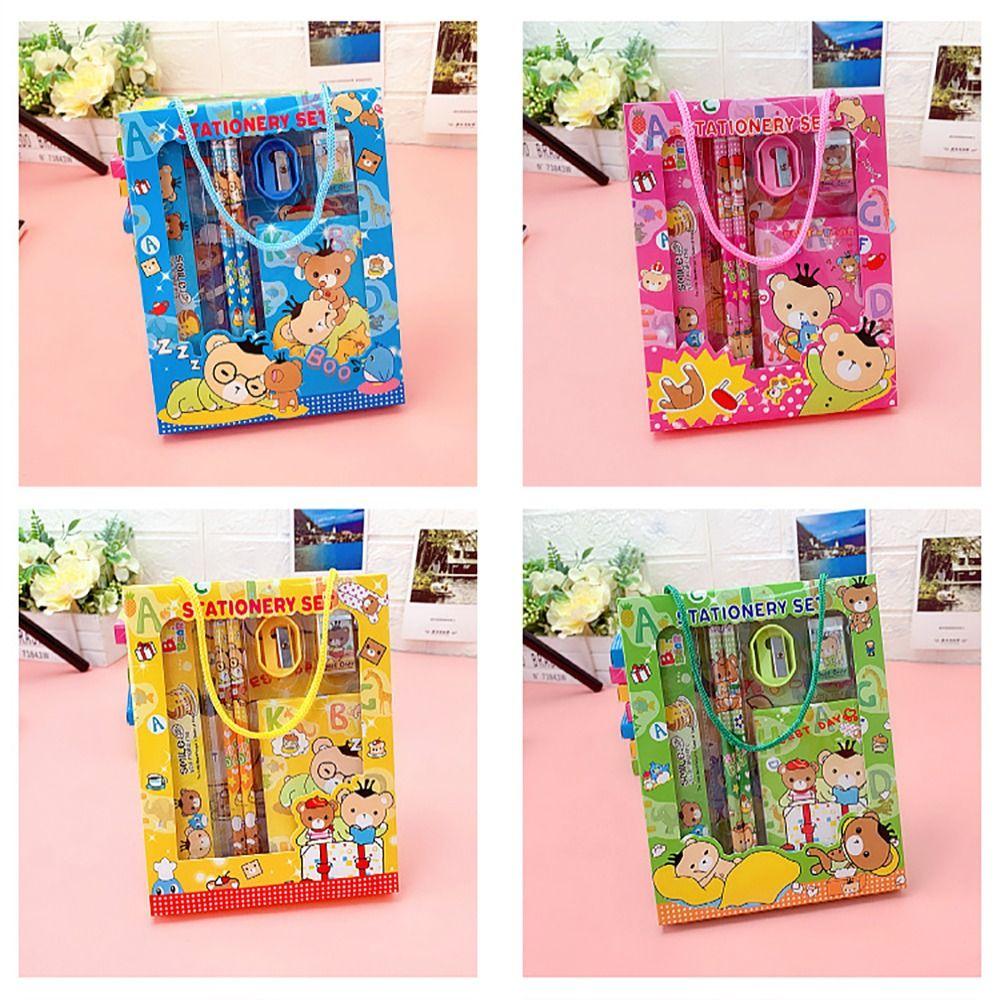 Dárkové studijní psací potřeby Gumy Mateřská škola narozeninové dárky Ceny Roztomilá sada psacích potřeb 6 v 1