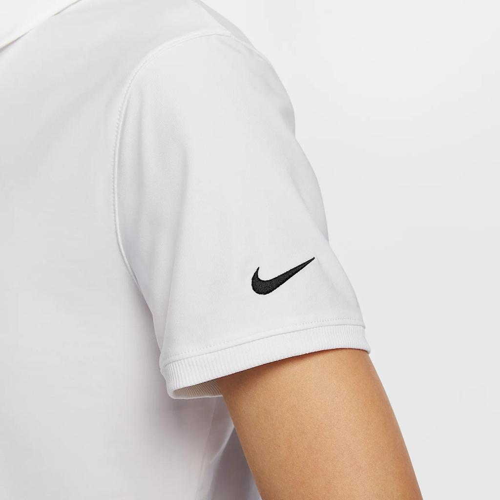 Nike Dri-Fit Comfortable Stylish Versatile Casual Golf Shirt Women Tops White FQ1575-100