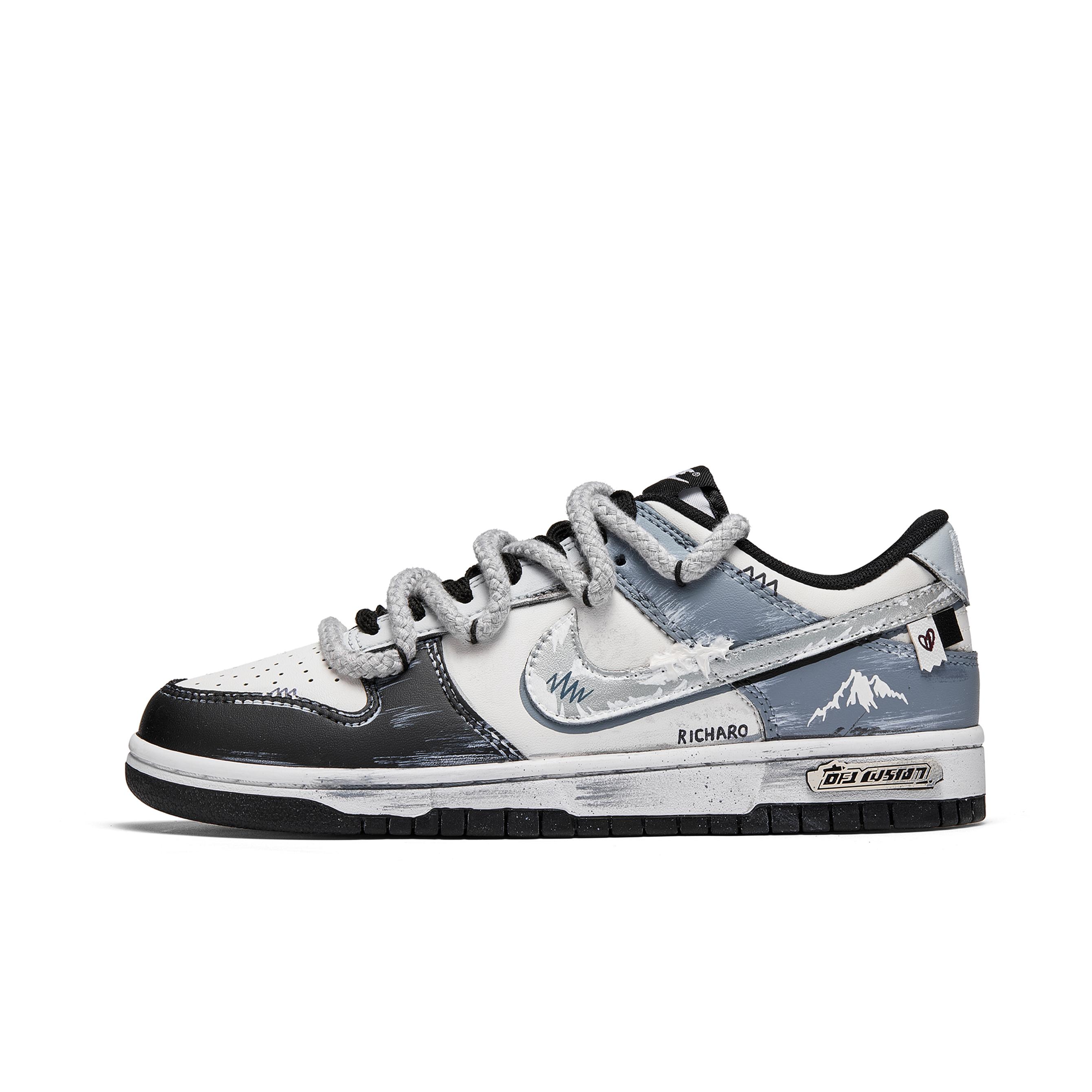 

Nike Dunk Silent Iceberg Leather Abrasion Resistant Abrasion Resistant Low top Skateboard Shoes Unisex Blue White DD1391-100(Team202-) 43