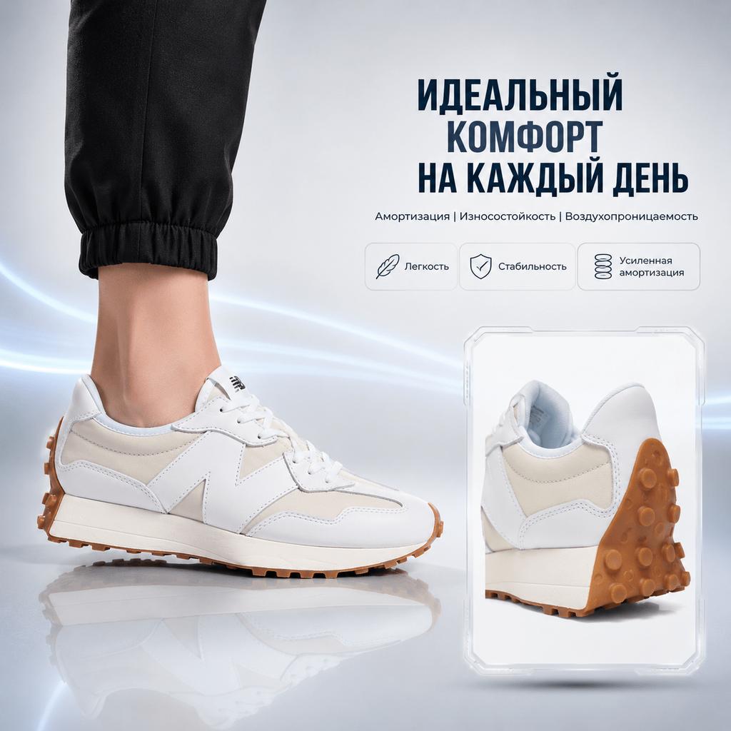 New Balance 327v1 Białe Moonbeam Damskie Sneakersy WS327LA