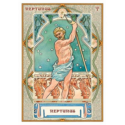 Kancharo 22-Card Oracle Card Set, Tarot Card Reading [Astrological Oracle Cards] Includes Japanese Oracle Card Basic Instructions & Pouch (Authentic)