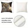 Cute Wild Baby Animal Print Throw Pillow Covers Pattern Cushion Cover Suitable For Sofa Bedroom Car Pillow Cover