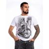 Summer Round Neck 3D Motorcycle Print Top Fashionable Casual Short Sleeved Men's T-shirts