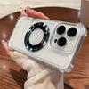 Transparent Plating Magnetic Cases For iPhone 16 13 12 11 17 Pro Max 14 15 Plus 17 Air For Magsafe Wireless Charging Phone Cover