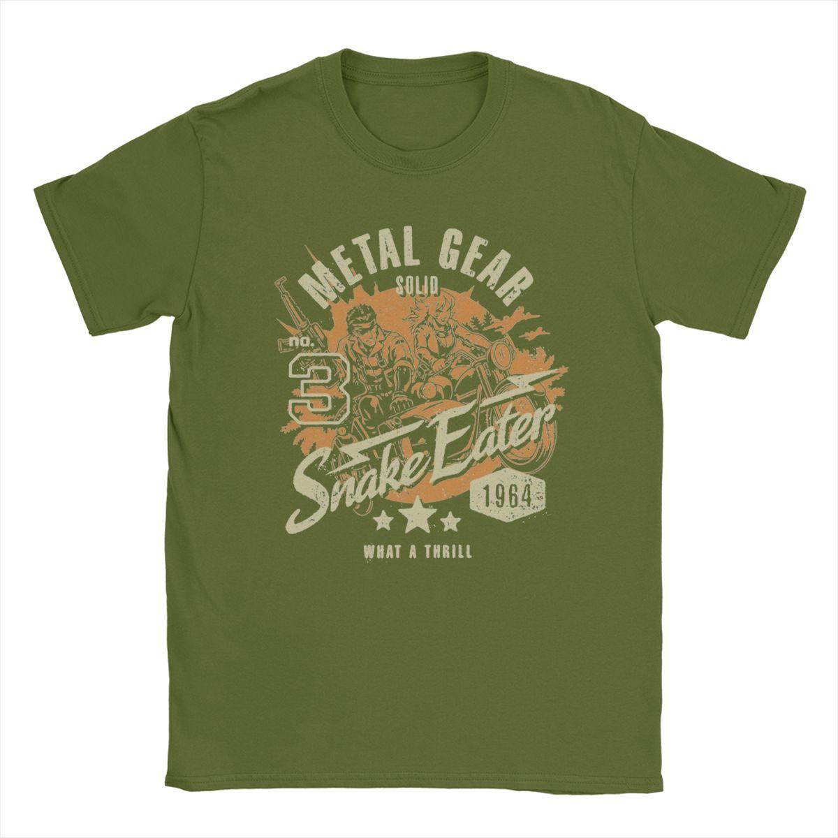 

Men Metal Gear Solid 3 Snake Eater T Shirt Pure Cotton Clothing Awesome Short Sleeve Crewneck Tees Original T-Shirt 4XL