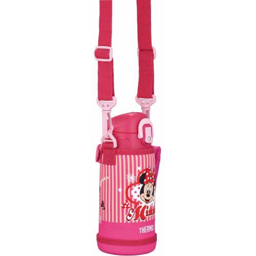 Thermos Vacuum Insulated Two-Way Water Bottle, 0.6L/0.63L, Minnie Mouse Design, Pink, FHO-601WFDS P