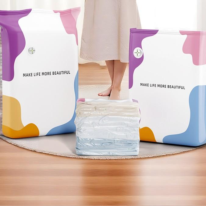 10-1pz Sacchi Sottovuoto 3D Spessi e Grandi, Sacchi a Compressione Antipolvere per Piumoni Stagionali, Cappotti, Piumini