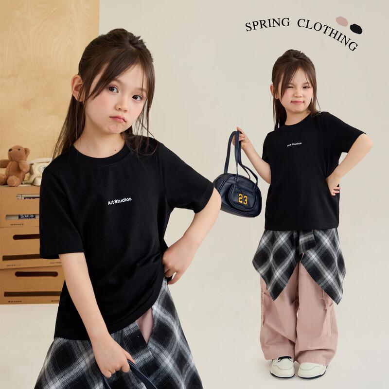 Children's Letter Print Breathable T-Shirt 9462D