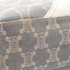 Used CELINE Paris Macadam Tote Bag denim leather Blue White Used Women