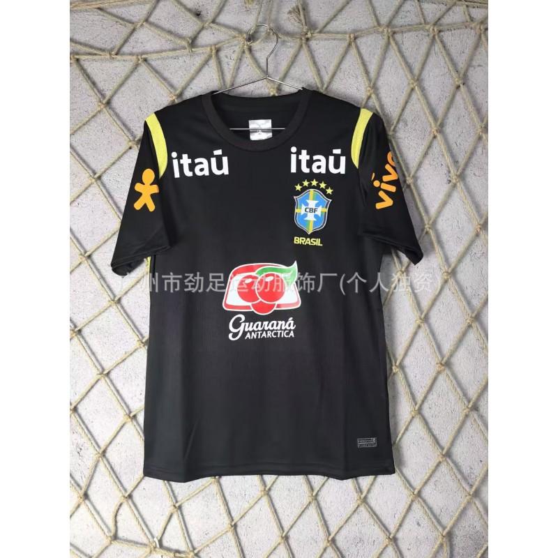 Maglia da Calcio Casa Trasferta Nazionale Brasiliana Neymar 10 Stampa Corona Edizione Fan Manica Corta