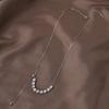 Inspired Ins Unique Titanium Steel Necklace With Dazzling Zircon Detail For Womens Fashion