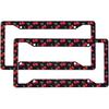 Cute License Plate Frames 2Packs Decorative License Plate Covers Red Cute Cherry