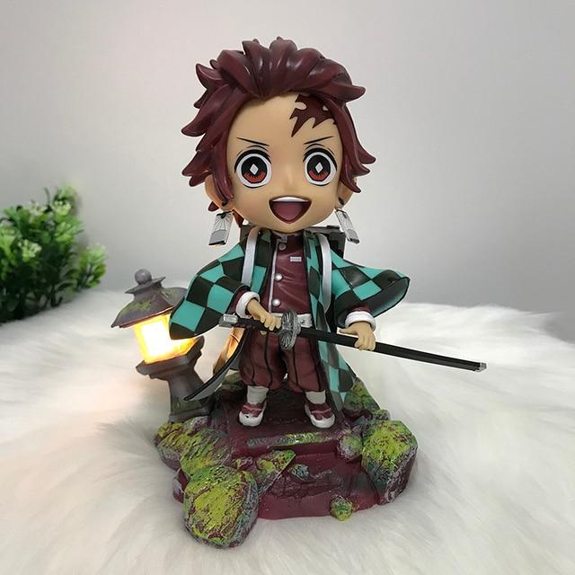 16cm Demon Slayer Anime Figure Sd Kochou Shinobu Action Figure Kimetsu No Yaiba Show Hand Kamado Tanjirou Figurine Doll Toys