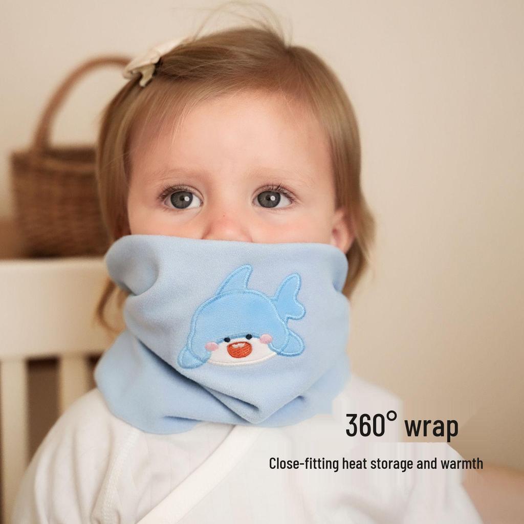 Nidoran Pure Cotton Infant Scarf: Small, Cozy Neck Warmer for Babies, Unisex, Perfect for Autumn & Winter