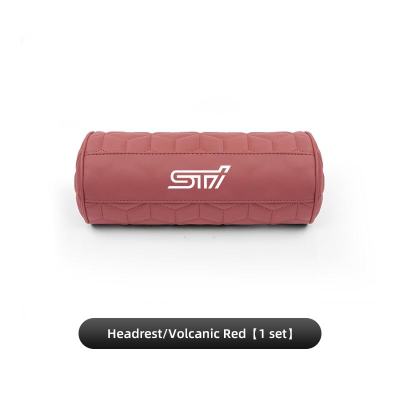 Car Neck Pillow Cylindrical Headrest Support Memory Foam For Subaru Impreza Legacy WRX STI BRZ Forester XV Outback Valve Cap Y17