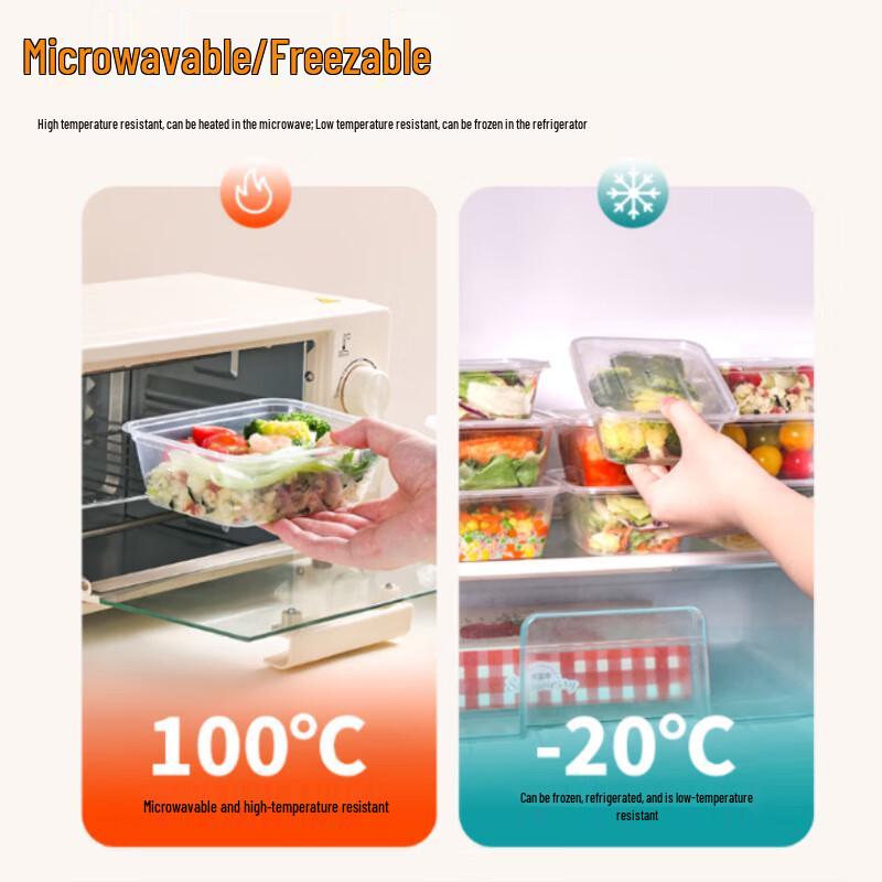 Jingzeyou Thickened Disposable Food-Grade Takeout Boxes with Lids