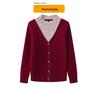 2024 Women's Winter Fleece Layered Look Sweater: Cozy Thick Base Top for Middle-Aged & Elderly