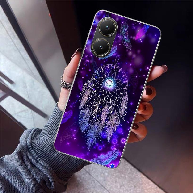 

Ретро Ловец снов с перьями Чехол для телефона Для Xiaomi Poco X7 X6 X5 Pro F7 Ultra Redmi 15C 15 13 13C 12 12C 10 10A 10C 9 9A 9C 9T Она Redmi 9