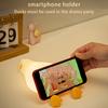 1pc Cute Duck Night Light LED Animal Night Light Silicone Dimmable Timed Bedside Lamp Touch Light