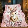1pc of Adorable Rabbit-Themed Blanket - a Lightweight Bedding Accessory Perfect for Sofas, Beds, Travel, Camping, Living Rooms, Offices, And