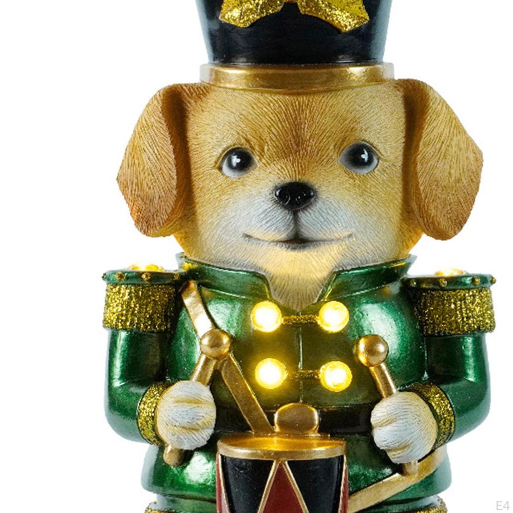 Figurka perkusisty zwierzęcego, dekoracja świąteczna, dzieło sztuki, dekoracyjna, kolekcjonerska ozdoba na stół