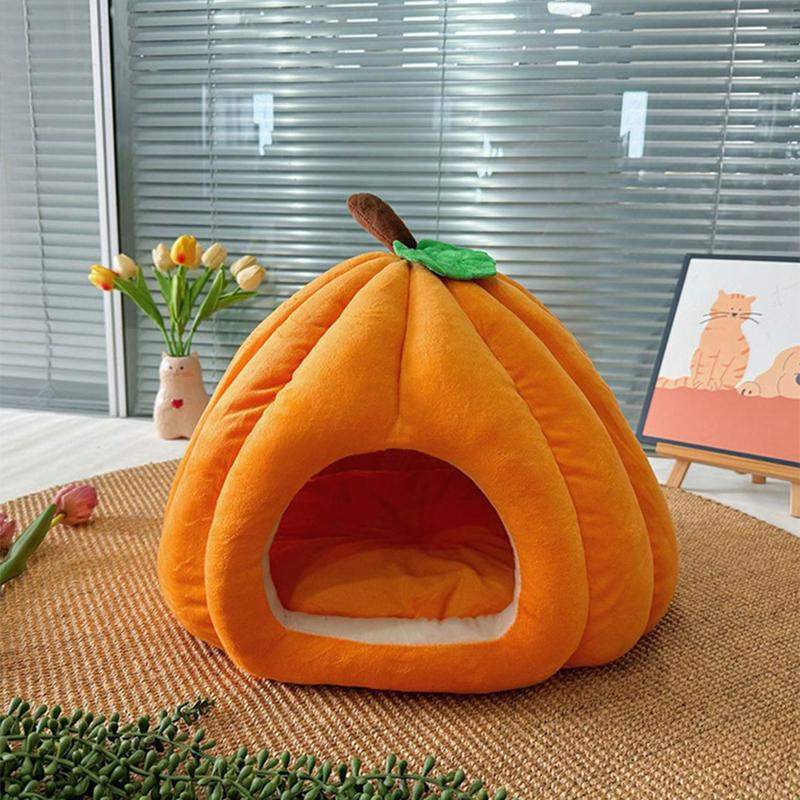 Halloween Small Cat Bed For Indoor Cats Warm Winter Cat Sleeping House Waterproof Portable Portable Dog House For Indoor Outdoor
