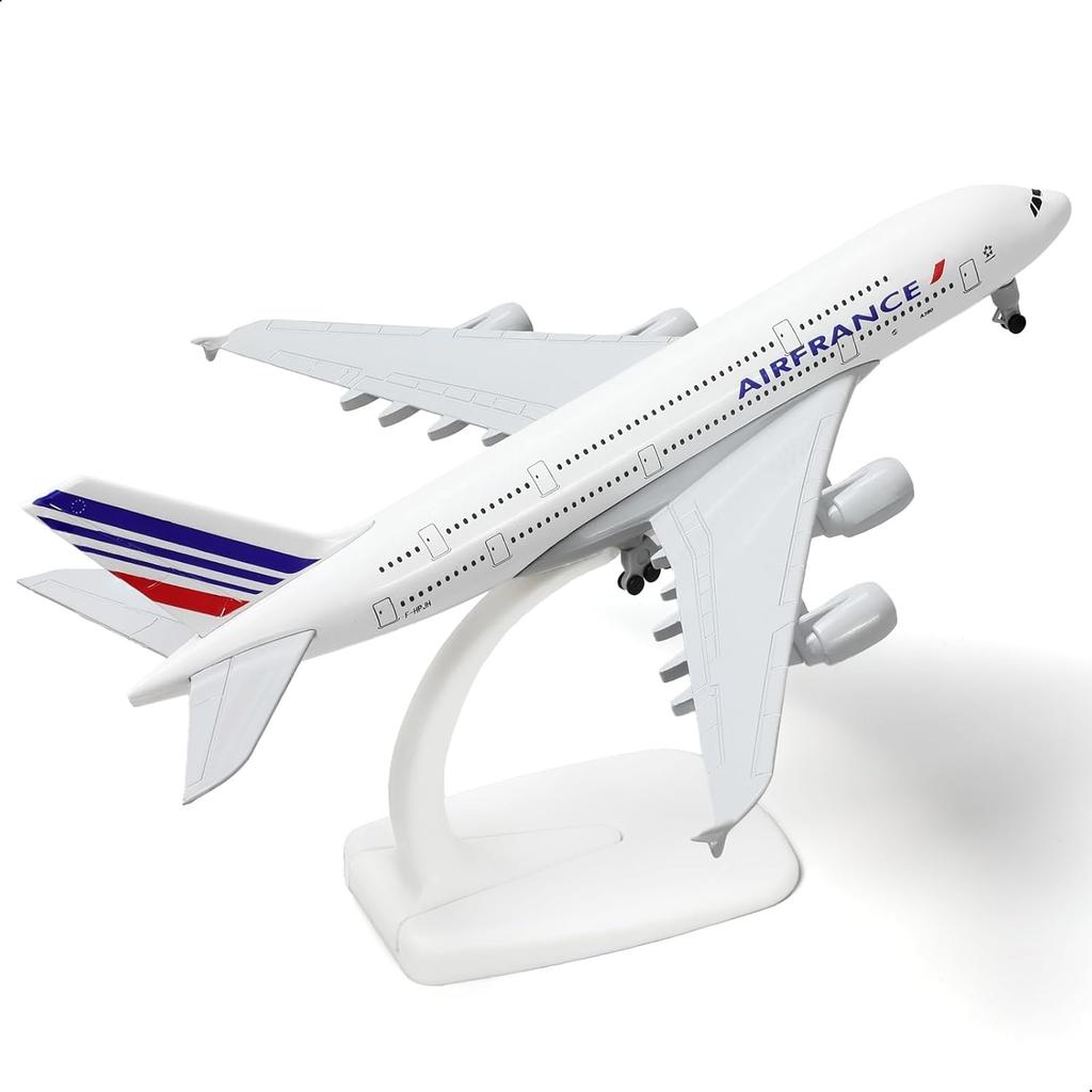 20CM Air France A380 Plane Model Alloy Metal  Diecast Collection Aircraft Children Toys Toys Boys Kids Collectible Gift