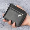 Thin Fold Wallet ID Card Holder Business Purse Luxury Men's Short Wallet  Daily