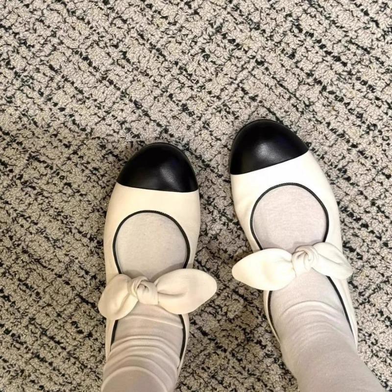Fashion Fashionable Shallow Slip-On Women's Shoes Spring and Autumn Daily Casual Shoes Comfortable Elegant Cute Bow Knot Women's Shoes