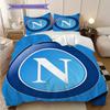 Set Copripiumino Trapuntato con Fantasia SSC Napoli Federa Decorazione per la Casa Regalo di Compleanno (1 * copripiumino + 2 * federa, senza nucleo)