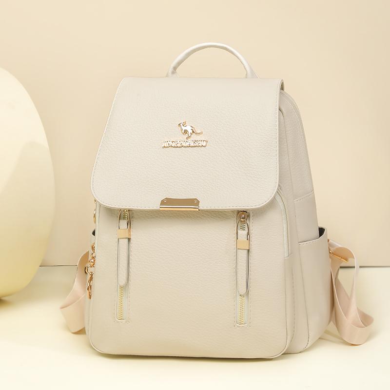 PU Rucksack Damen Mehrschichtiger Reißverschluss Rucksack