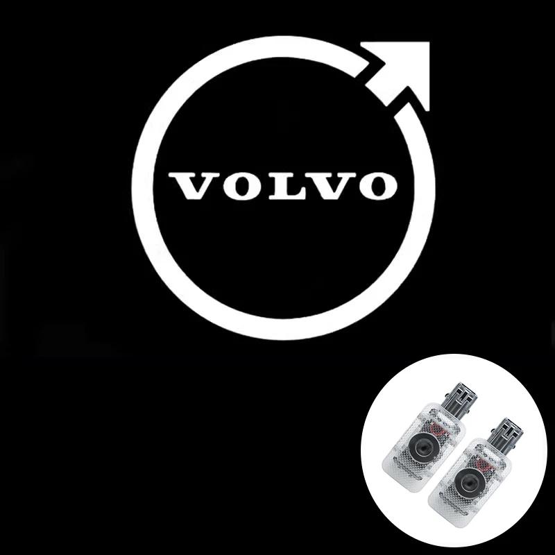 2026 New For Volvo Emblems 2PCS HD Car Door Welcome Lights For Volvo XC90 V90 V60 XC60 V40 S80 S60 S90 C40 XC40 V70 XC70 C30 C70
