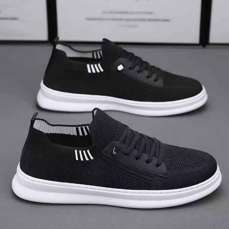 

Men s Shoes: Breathable, Odor-proof, Casual Sports, Lazy Shoes, Soft-soled Shoes and Board Shoes 44 чёрный