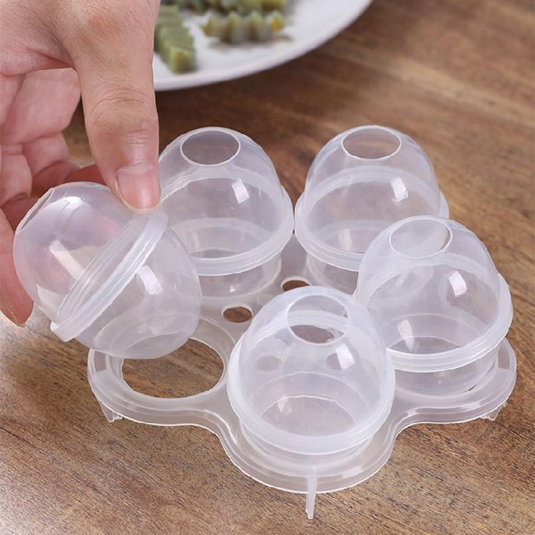 Hard Boil Eggs Without for Shell Egg Poacher Cups Non-stick Egg Dividers Molds 5