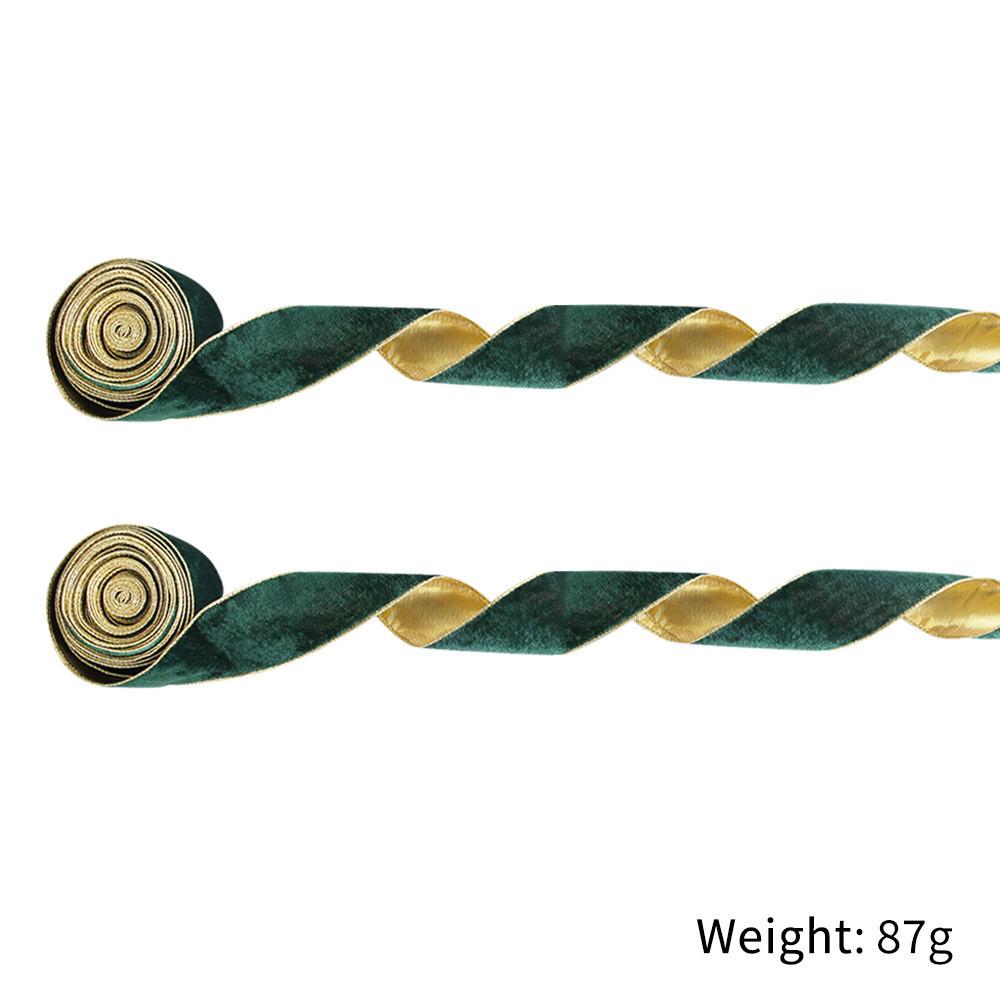 Luxurious Green Red Blue Plush Christmas Ribbon For Elegant Holiday Decor Gifts