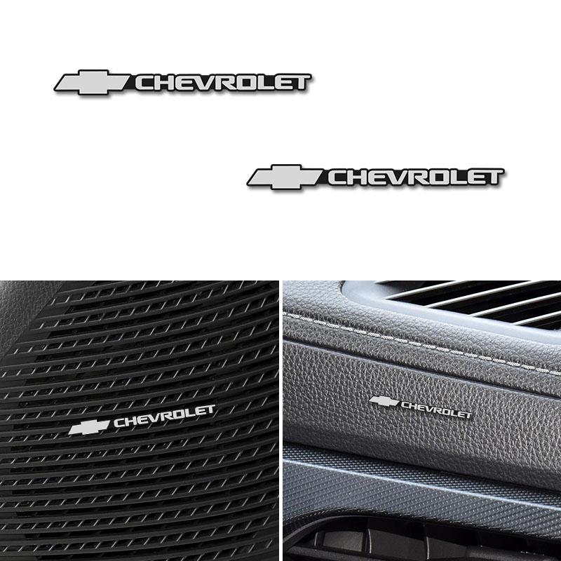 4pcs/10pcs Set Modified Car Logo Audio Stickers Decorative Decals For Chevrolet Corsa Aveo Matiz Onix Camaro Cobalt Beat Groove