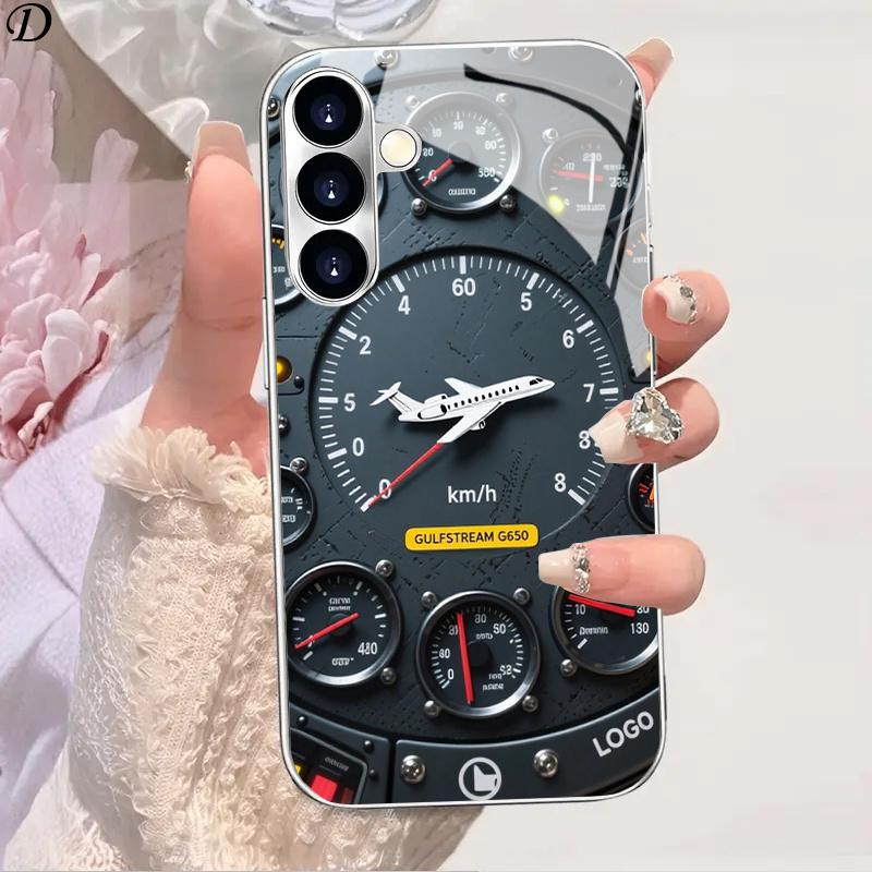 

Гальванизированный золотой новый чехол для телефона для Samsung Galaxy S26 Ultra S25 Plus S24 S23 S22 fe закаленное стекло Художественные текстурные узоры For Galaxy S26