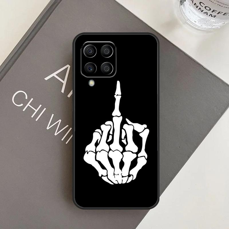 Skelett Mittelfinger Hülle Für Samsung Galaxy M32 M52 M12 M13 M23 M33 M53 M14 M34 M54 M20 M30s M31s M31 M51 Abdeckung