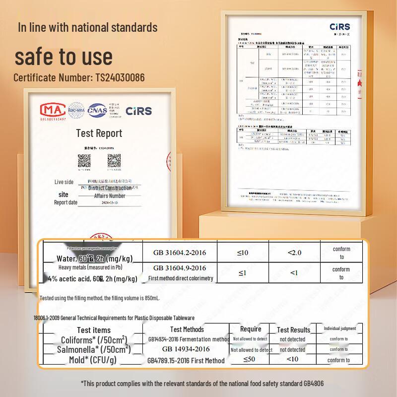 Temeiju Clear Disposable Food Containers with Lids