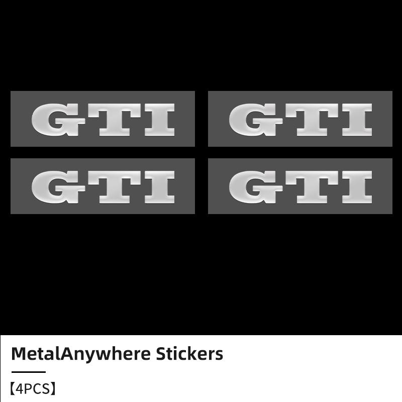 

2026 Hot For Volkswagen VW 3D Metal Car Emblem Letter Decorative Stickers Badge Decal For Volkswagen VW Golf GTI Polo Passat Sci
