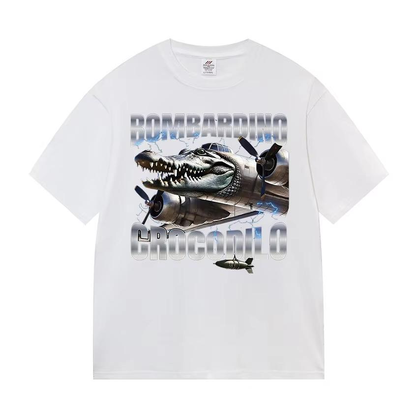 

Limited Bombardino Crocodilo Funny Meme T Shirt Unisex Women Summer ONeck Short Sleeve TShirt Fashion High Quality Cotton TShirts M