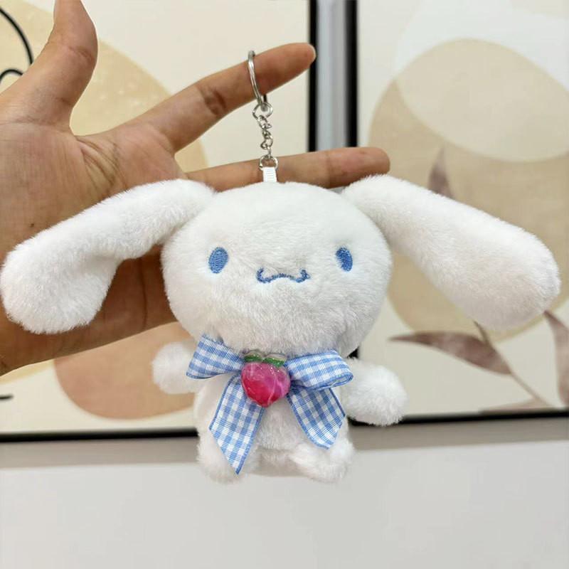 Adorable Kuromi Plush Toy For Kids Cute Sanrio Character Doll 12cm Soft Keychain Cinnamon