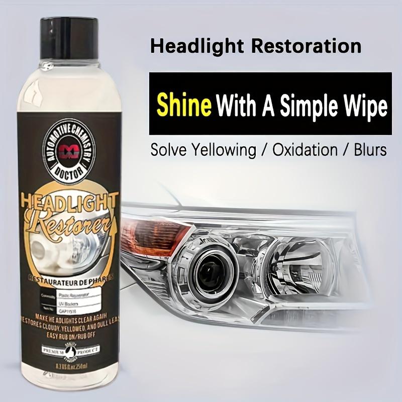 Car Headlight Restoration Fluid Automotive Headlight Oxidation Yellowing Scratches Blurring Enhancement Crystal Plating Coating