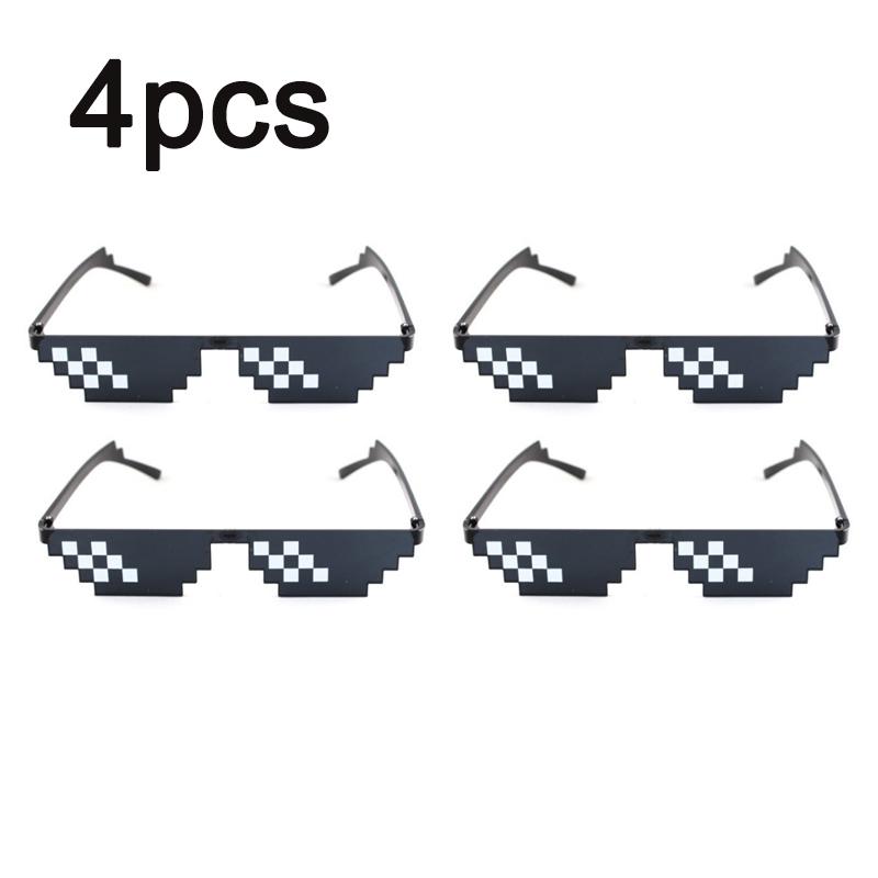 

Mosaic Sunglasses Cool Party Vintage Shades Eyewear For Men Pixelated Sunglasses Funny Women Glasses