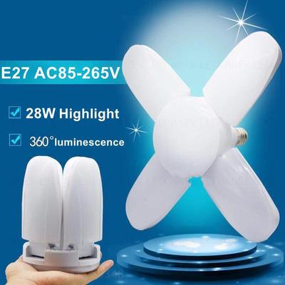 E27 LED Lamp Fan Blade Timing Lamp AC85-265V 28 W Opvouwbare Led Gloeilamp Lampada Nachtlampje Voor Thuis plafondlamp Verlichting