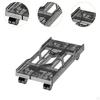 Desktop CPU Rolling Stand Computer Cart Hollow Design Practical Mainframe Bracket